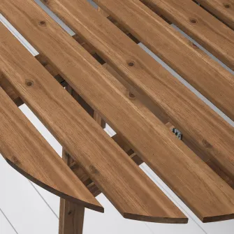 IKEA ASKHOLMEN Masa pentru perete, exterior, Pliant maro-i, 70x44 cm