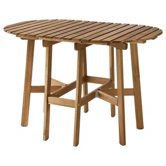 IKEA ASKHOLMEN Masa pliabila, exterior, maro-i