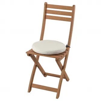 IKEA ASKHOLMEN Scaun exterior, pliant maro-i/Frösön/Duvholmen bej