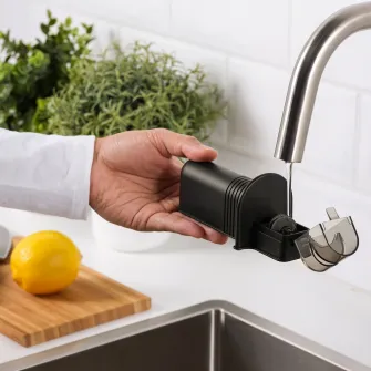 IKEA ASPEKT Ascutitor cutite, negru