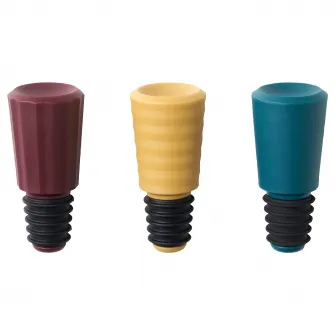 IKEA AUXID Dop sticla, set 3 bucati, diverse culori