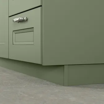 IKEA AXSTAD Plinta, gri-verde, 220x8 cm