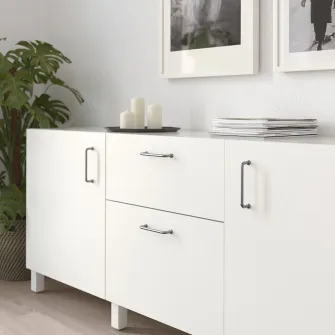 IKEA BAGGANÄS Maner, inox, 143 mm