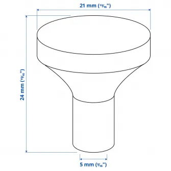 IKEA BAGGANÄS Maner, alama, 21 mm