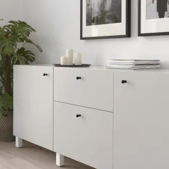 IKEA BAGGANÄS Maner, negru, 20 mm