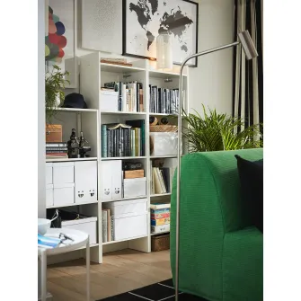 IKEA BAGGEBO Biblioteca, alb, 50x25x160 cm