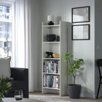 IKEA BAGGEBO Biblioteca, alb, 50x25x160 cm