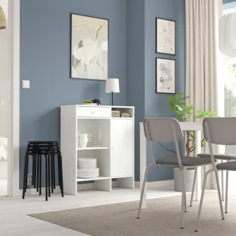 IKEA BAGGEBO Bufet, alb, 78x92 cm