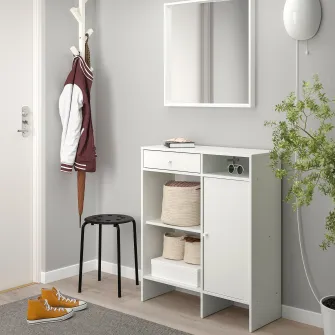 IKEA BAGGEBO Bufet, alb, 78x92 cm