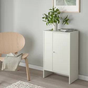 IKEA BAGGEBO Corp cu usa, alb, 50x30x80 cm