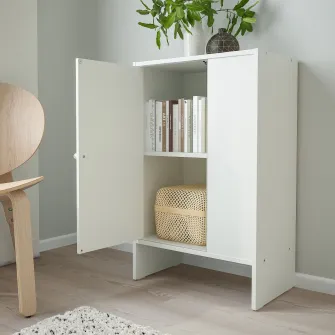 IKEA BAGGEBO Corp cu usa, alb, 50x30x80 cm
