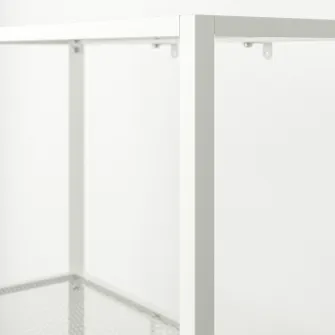 IKEA BAGGEBO Etajera, metal/alb, 60x25x116 cm
