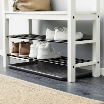 IKEA BAGGMUCK Tava incaltaminte, interior/exterior/gri, 71x35 cm