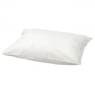 IKEA BALSAMPOPPEL Fata perna, alb, 50x60 cm