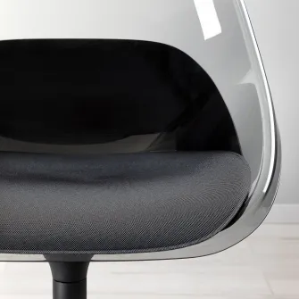 IKEA BALTSAR Scaun rotativ, negru