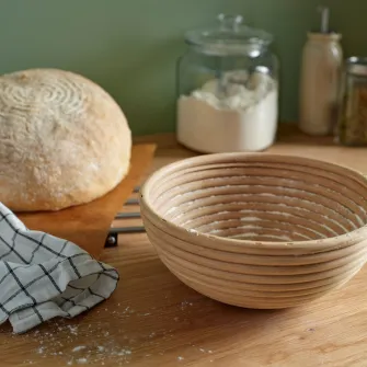 IKEA BANDSLÄTTING Cos de dospit/paine, ratan, 22 cm