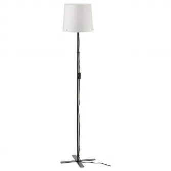 IKEA BARLAST Lampadar, negru/alb, 150 cm