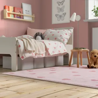 IKEA BARNDRÖM Covor, roz, 133x160 cm