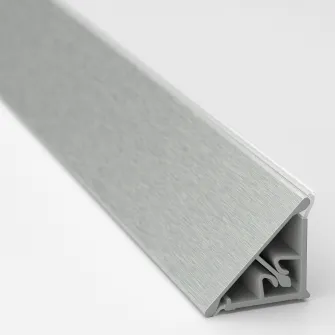 IKEA BASKETORP Banda finisaj perete, aspect otel inoxidabil/aluminiu