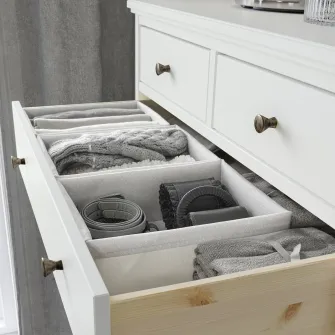 IKEA BAXNA Organizator, gri/alb, 26x34x10 cm