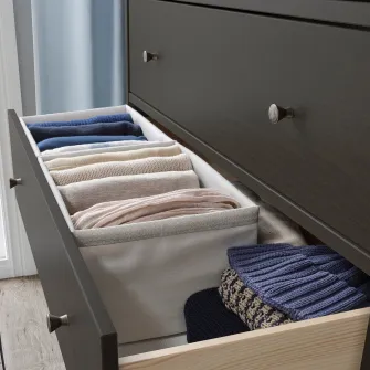 IKEA BAXNA Organizator, gri/alb, 26x34x18 cm