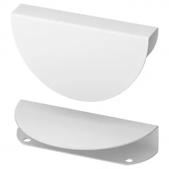 IKEA BEGRIPA Maner, alb/semicerc, 130 mm