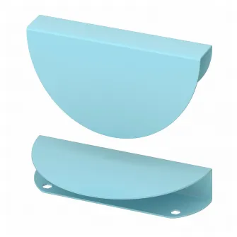 IKEA BEGRIPA Maner, bleu/semicerc, 130 mm