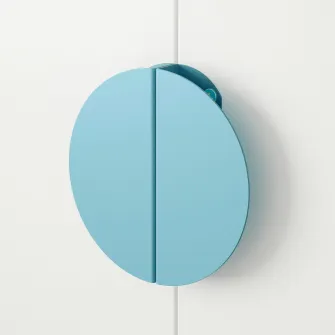 IKEA BEGRIPA Maner, bleu/semicerc, 130 mm