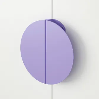 IKEA BEGRIPA Maner, lila/semicerc, 130 mm