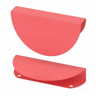 IKEA BEGRIPA Maner, rosu deschis/semicerc, 130 mm