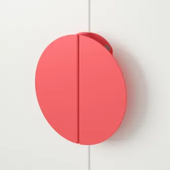IKEA BEGRIPA Maner, rosu deschis/semicerc, 130 mm