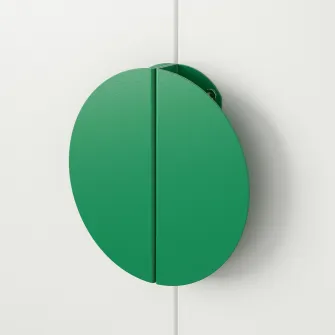IKEA BEGRIPA Maner, verde/semicerc, 130 mm