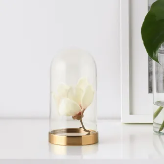 IKEA BEGÅVNING Clopot sticla cu baza, 19 cm