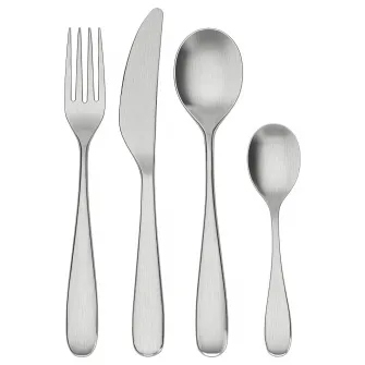 IKEA BEHAGFULL Set tacamuri, 24 piese, inox