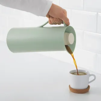 IKEA BEHÖVD Carafa izoterma, verde deschis/bej, 1 l