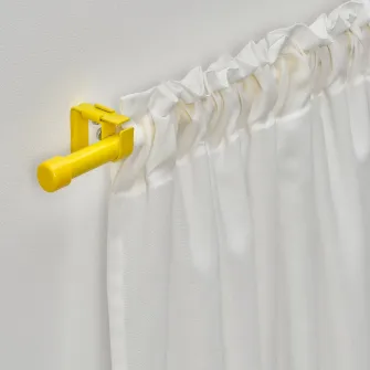 IKEA BEKRÄFTA Set bagheta perdea, galben, 120-210 cm 19 mm