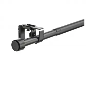 IKEA BEKRÄFTA Set bagheta perdea, negru, 120-210 cm 19 mm