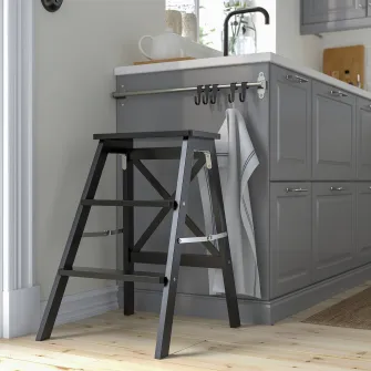 IKEA BEKVÄM , negru, 63 cm