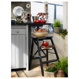 IKEA BEKVÄM , negru, 63 cm