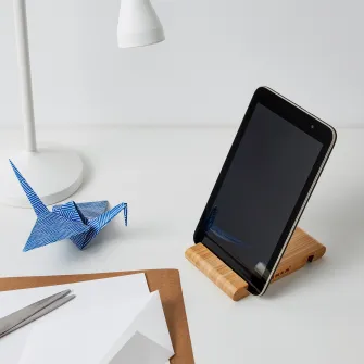 IKEA BERGENES Suport telefon mobil/tableta, bambus