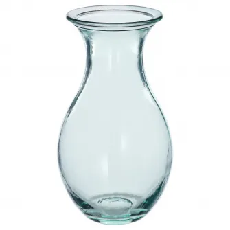 IKEA BERGKÖRSBÄR Vaza, sticla/verde, 15 cm