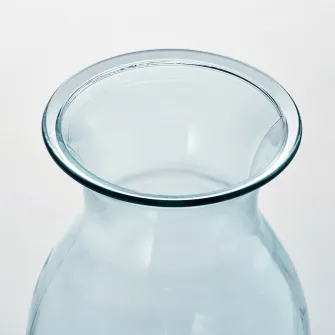 IKEA BERGKÖRSBÄR Vaza, sticla/verde, 20 cm