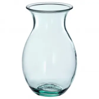 IKEA BERGKÖRSBÄR Vaza, sticla/verde, 20 cm