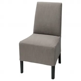 IKEA BERGMUND Husa scaun, lungime medie, Nolhaga gri/bej