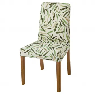 IKEA BERGMUND Scaun, aspect stejar/Fågelfors multicolor