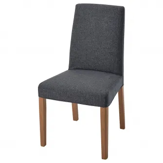 IKEA BERGMUND Scaun, aspect stejar/Gunnared gri mediu