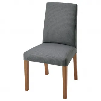 IKEA BERGMUND Scaun, aspect stejar/Nykvarn gri