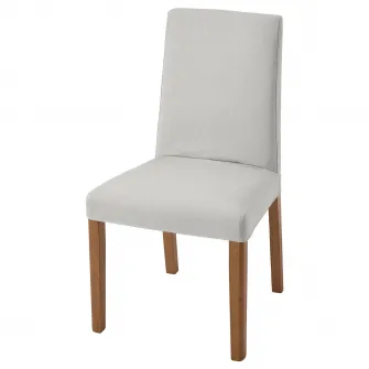 IKEA BERGMUND Scaun, aspect stejar/Orrsta gri