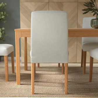 IKEA BERGMUND Scaun, aspect stejar/Orrsta gri