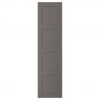 IKEA BERGSBO Usa cu balamale, gri inchis, 50x195 cm